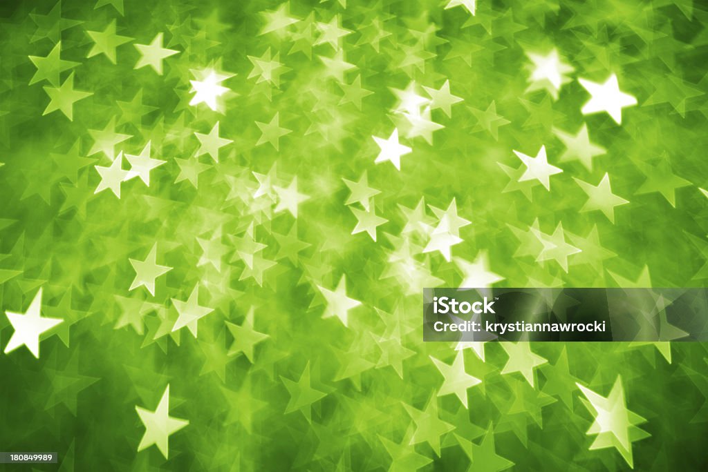 Green star shape lights Green star shape lightsMore in Backgrounds Stock Photo