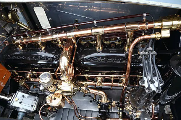 Vintage Rolls Royce engine
