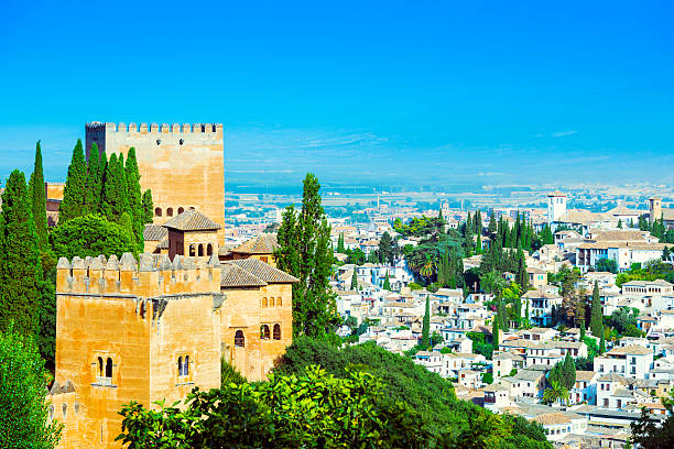 istock Beautiful view from the Alhambra, Granada 180850414