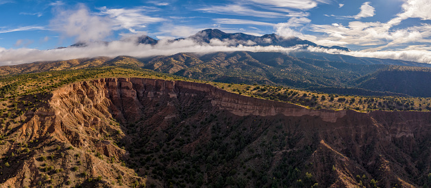 Beautiful aerial panorama of the Gila National Forest
