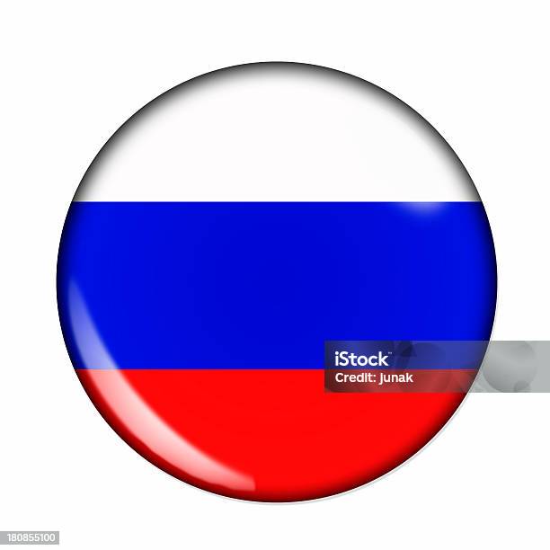 Кнопка Флаг России — стоковые фотографии и другие картинки Без людей - Без людей, Белый, Блестящий