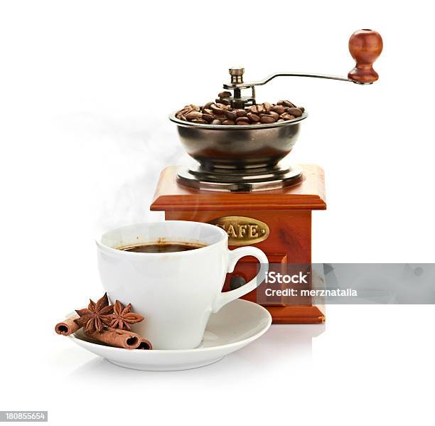 Wooden Coffee Grinder Stock Photo - Download Image Now - Breakfast, Brown, Caffeine