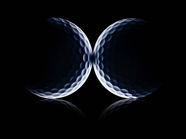 pelotas de golf de engranajes planetarios - golf ball circle ball curve fotografías e imágenes de stock