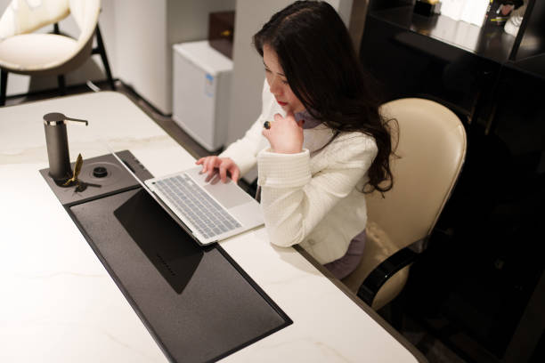 istock Asian woman who works from home 1808596763