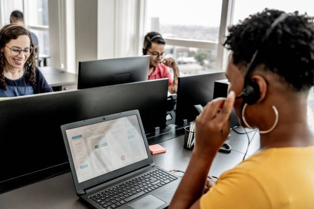 istock Black woman working in customer service 1808604333