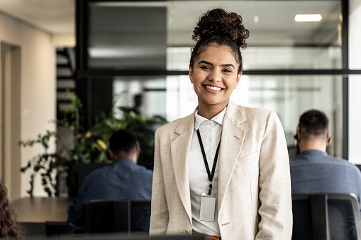 Portrait of businesswoman in office