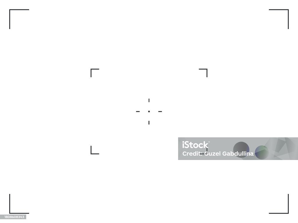 Camera Row Frame Camera Frame Viewfinder Grid With Cross Target Video Camera Recorder ...