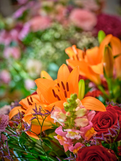 istock Colourful bouquet of  flowers 1808610741