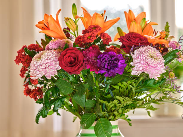 istock Colourful bouquet of  flowers 1808611279