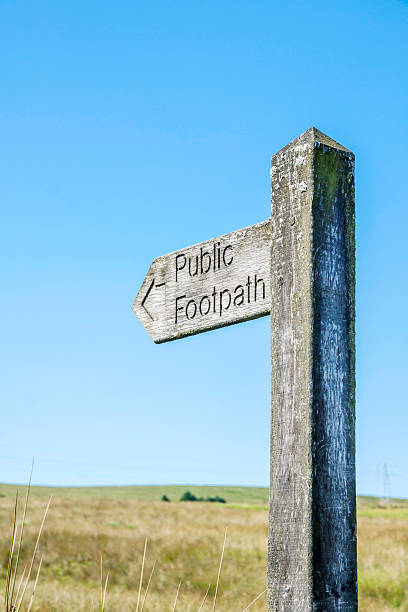 istock Wooden Public Footpath Sign 180861865