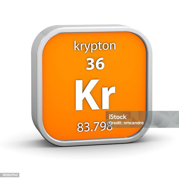 Знак Krypton Материал — стоковые фотографии и другие картинки Криптон - инертный газ - Криптон - инертный газ, Атом, Без людей