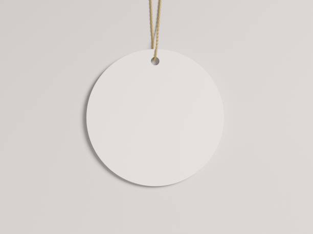 istock Round shaped ornament with golden string isolated as a flatlay 1808620633