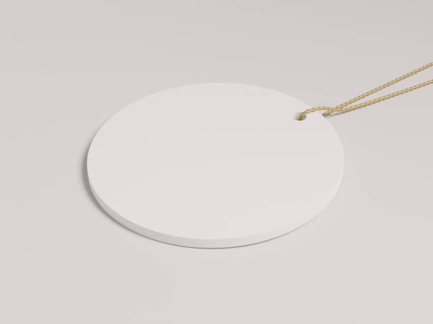 istock Side view of a circle shaped ornament with golden string 1808620635