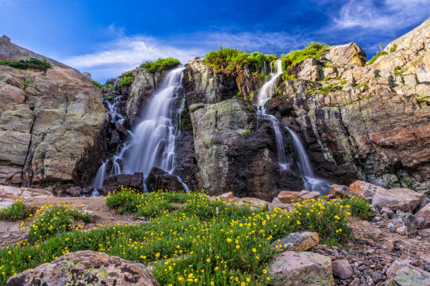 istock Silky Timberline Falls and Wildflowers 1808620990
