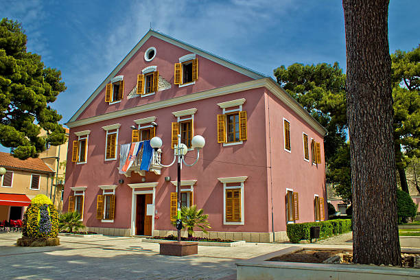 istock Biograd na moru city hall 180862369