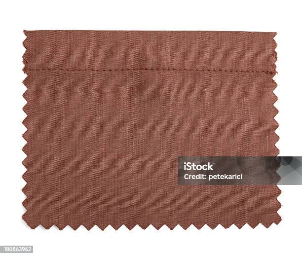 Brown Cosida Amostra De Tecido - Fotografias de stock e mais imagens de Algodão - Algodão, Amostra de Tecido - Têxtil, Branco