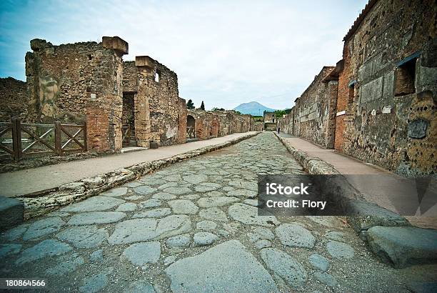 Pompeji Street Stockfoto und mehr Bilder von Pompeji - Pompeji, Vesuv, Antike Kultur