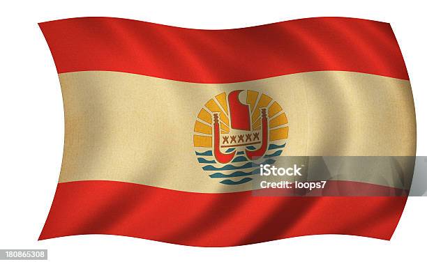 Polinesia Francese Bandiera - Fotografie stock e altre immagini di Bandiera - Bandiera, Bandiera nazionale, Bianco
