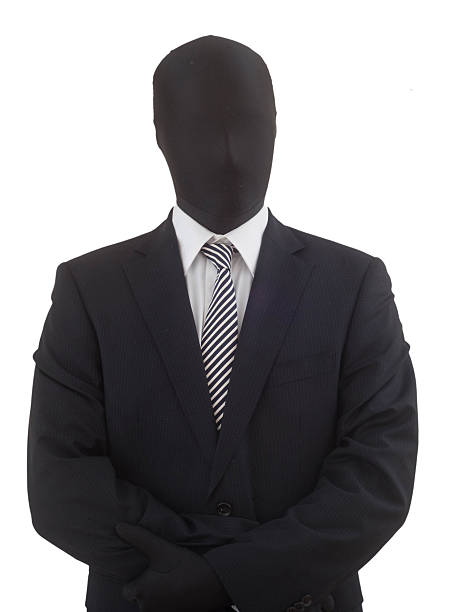 A man in a white shirt, in business suit on a white background, a view from above
