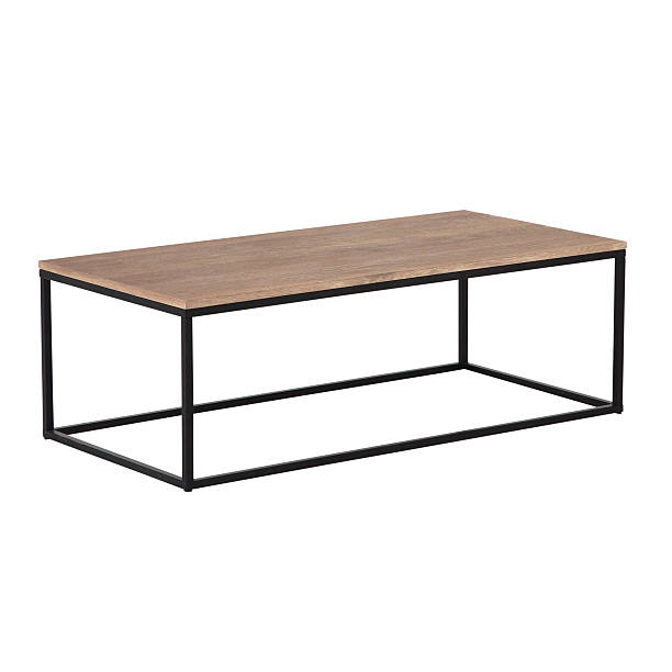 istock Old Fashion Iron and Wood Coffee table Isolated 180865886
