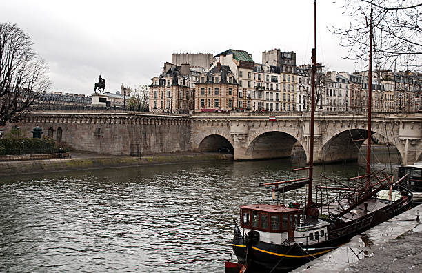 istock Vessel in Seine river Paris , France 180866005