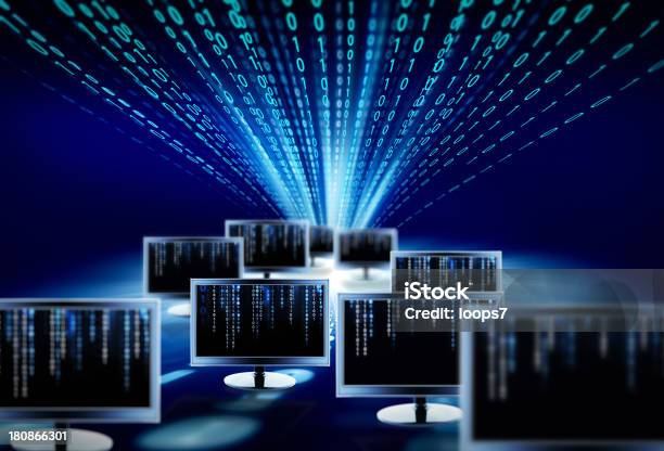 It Technology Concept Stock Photo - Download Image Now - Machinery, Translation, Binary Code