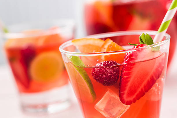 istock Fruit Punch with Strawberries, Raspberries Orange and Lime 180866600