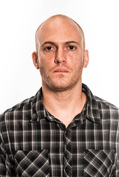 istock Young Caucasian male with a serious expression. 180866644