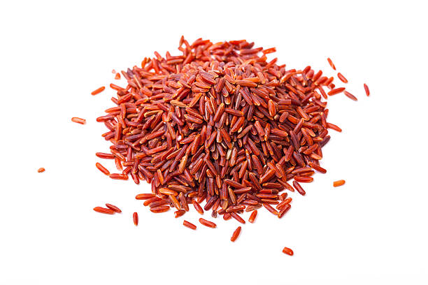 Red rice stock photo
