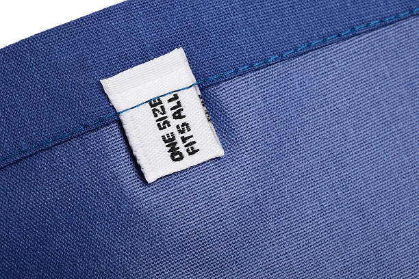 XXL size clothing label tag,