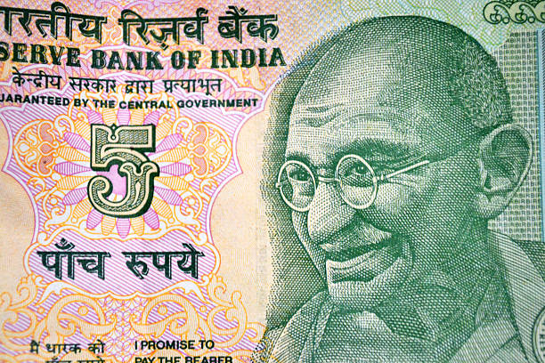 istock Close up of Indian currency note 180867074