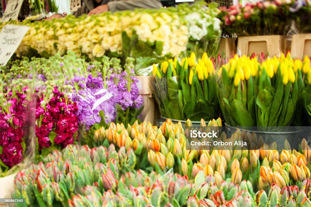 컬럼비아 로드쇼의 시장 - 로열티 프리 꽃 시장 스톡 사진
