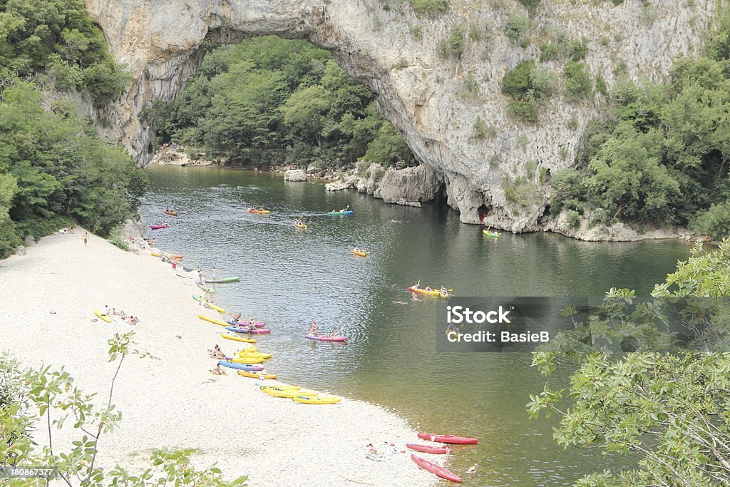 Ardéche, Natural Bridge - Lizenzfrei Gorges de l'Ardèche Stock-Foto