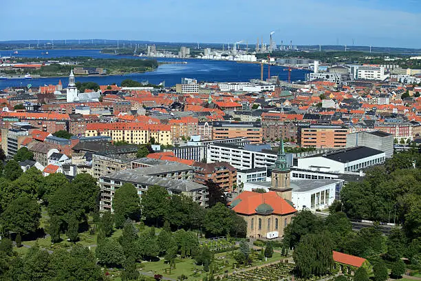 Photo of Aerial view of Aalborg, Denmark