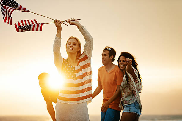 istock Fourth of July at the beach 180868387