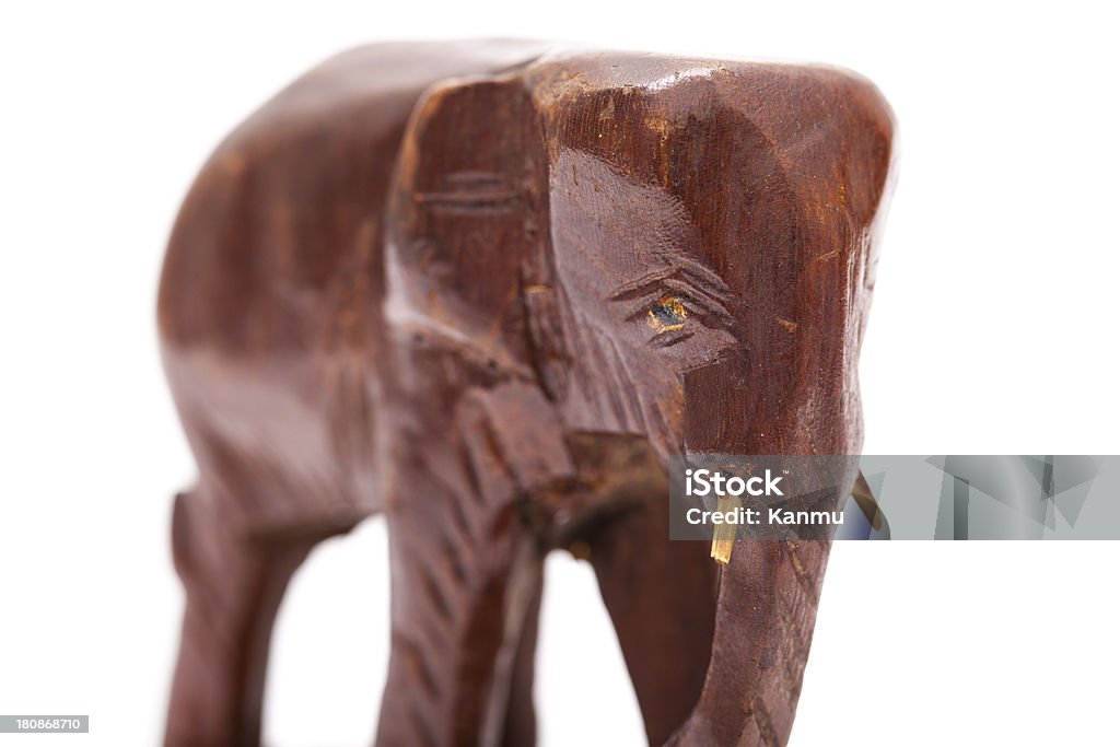Elefante in legno - Foto stock royalty-free di Fare