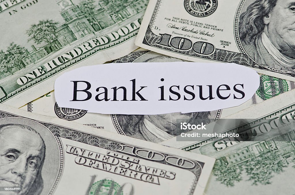Bank Fragen - Lizenzfrei 100-Dollar-Schein Stock-Foto