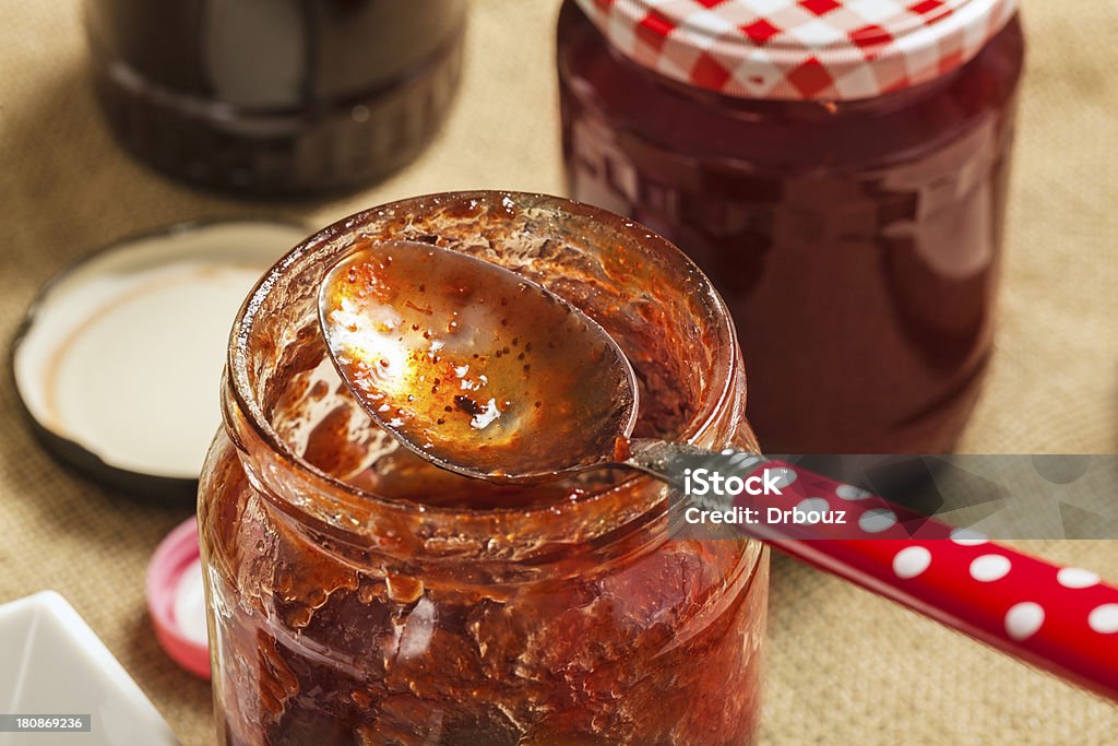 Mermelada de fresa - Foto de stock de Alimento libre de derechos