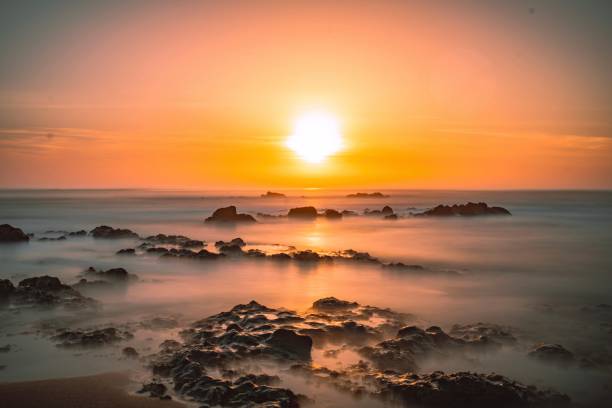 istock A smothed golden sunset sea 1808704121