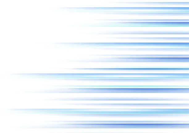 Vector illustration of Shining blue speed lines background