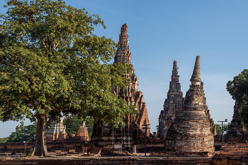 Ancient Buddhist Temple. Ayutthaya, Thailand.