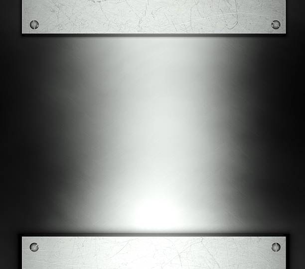 istock Steel template with copy space metal background 180873895