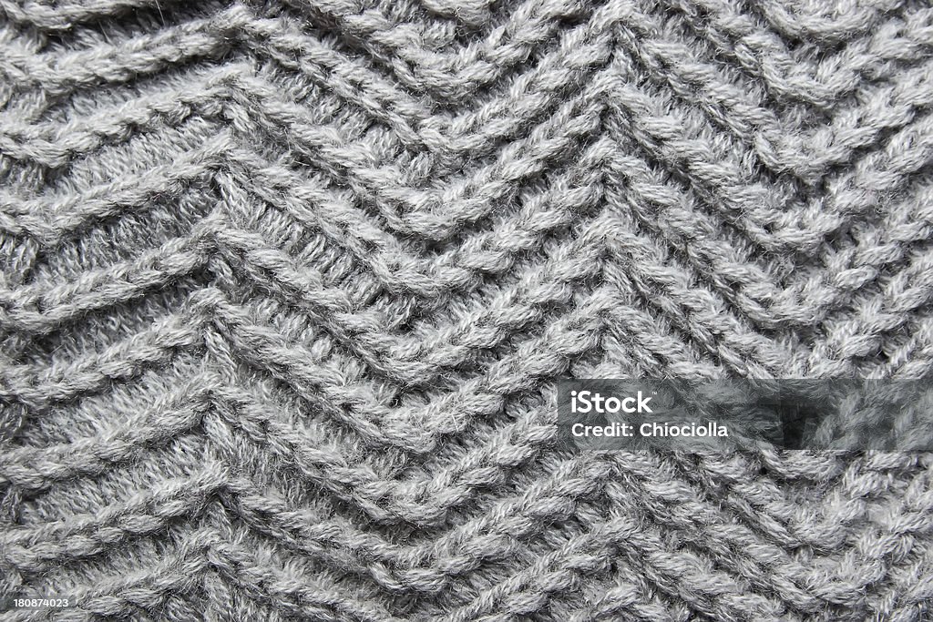Tecido cinza de tricô - Foto de stock de Abstrato royalty-free