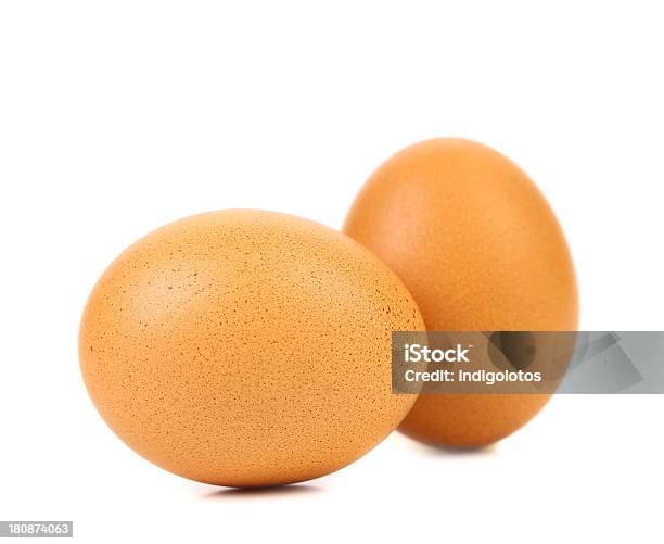 Foto de Dois Ovos Isolados e mais fotos de stock de Branco - Branco, Café da manhã, Carboidrato - Comida