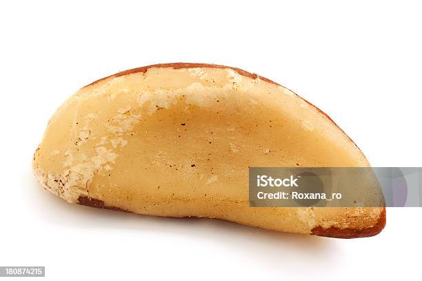 Brazil Nut Isolated Stock Photo - Download Image Now - Brazil, Brown, Close-up