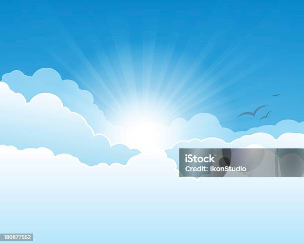 Nieba Niebo - Stockowe grafiki wektorowe i więcej obrazów Chmura - Chmura, Niebo - Życie pozagrobowe, Krajobraz z chmurami