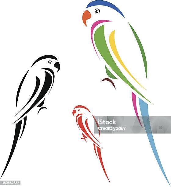 Parrot Vecteurs libres de droits et plus d'images vectorielles de Cacatoès - Cacatoès, Illustration, Amour