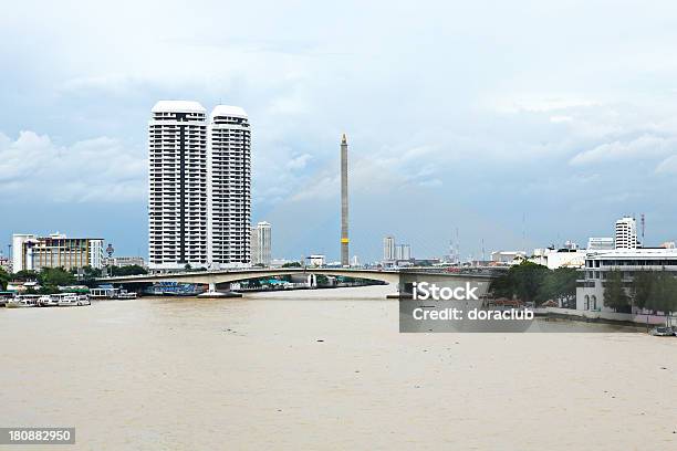 Widok Z Lotu Ptaka Bangkok Miasto Z Menam - zdjęcia stockowe i więcej obrazów Architektura - Architektura, Azja, Bangkok