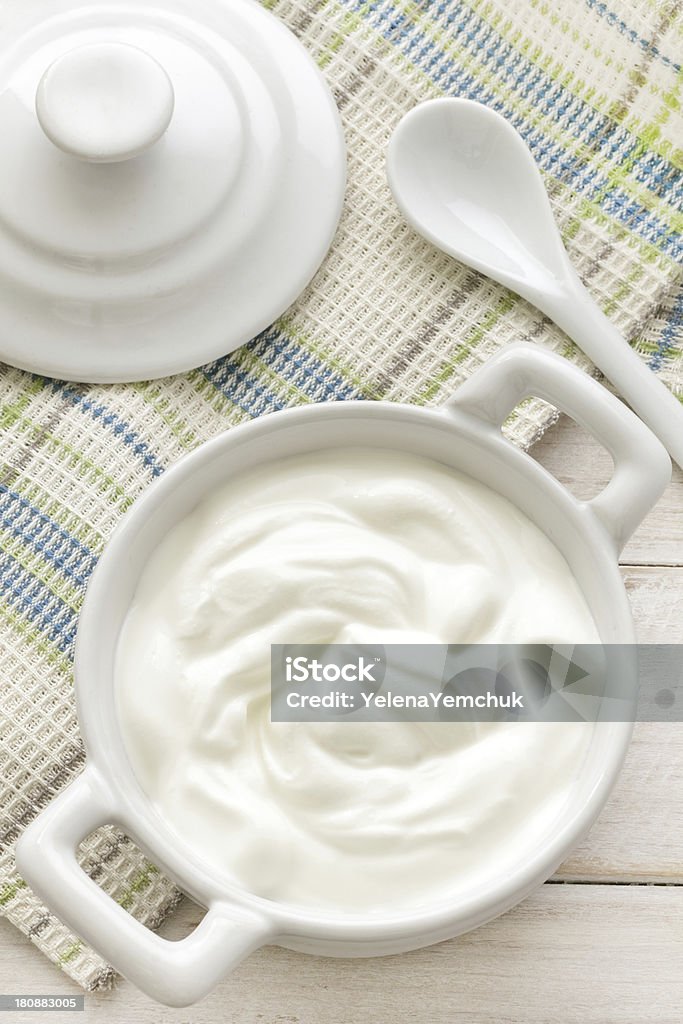 Sour cream Bowl Stock Photo