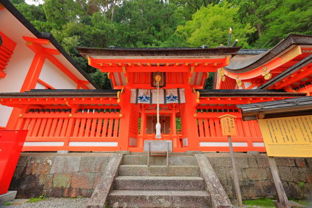 grande santuário kumano-nachi taisha em nachisan - higashimuro - fotografias e filmes do acervo